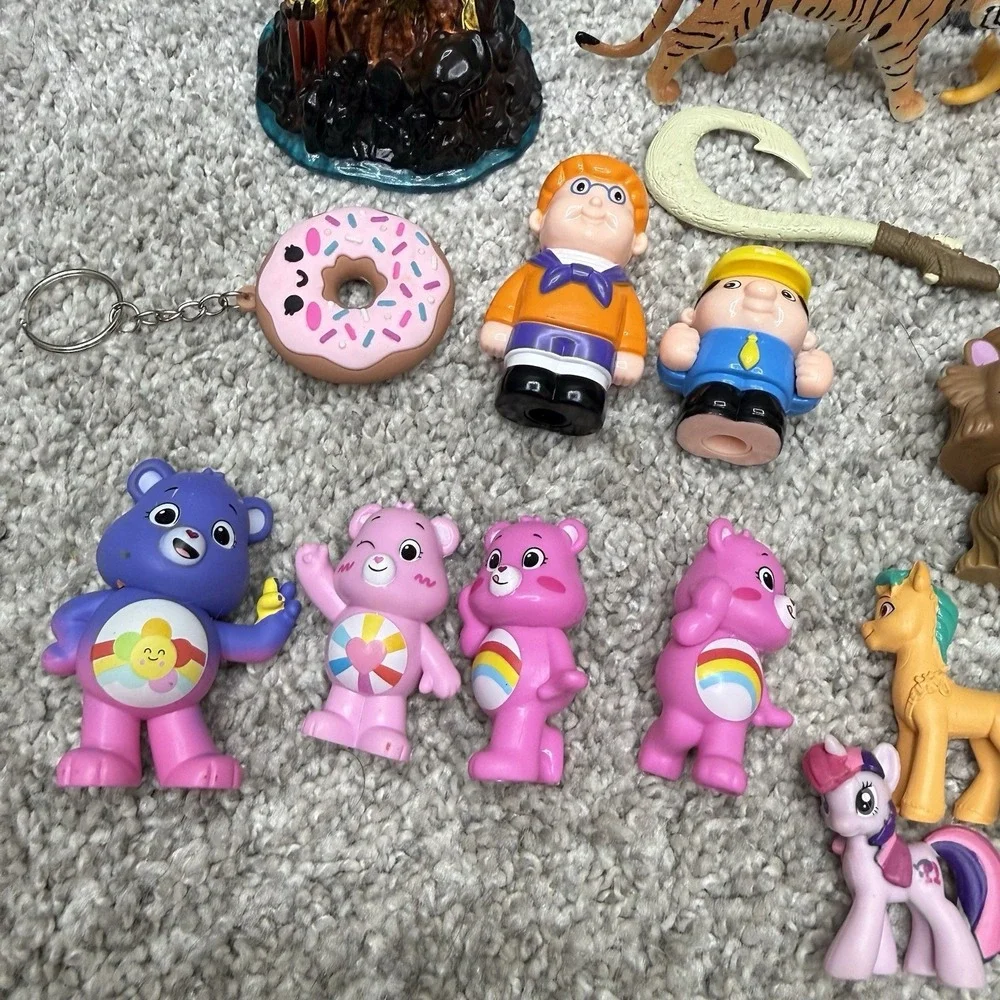Huge lot toys‎ figures Care Bears rabbits dogs animals and more AS IS